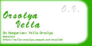 orsolya vella business card